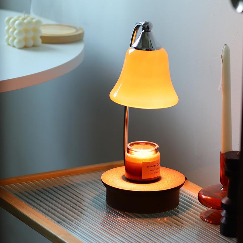 Melt Candle Lamp Aromatherapy Melting Lamps Dimmed Decorative Bedroom Desk Lamp Interior Wooden Mood Lighting Light Fixture