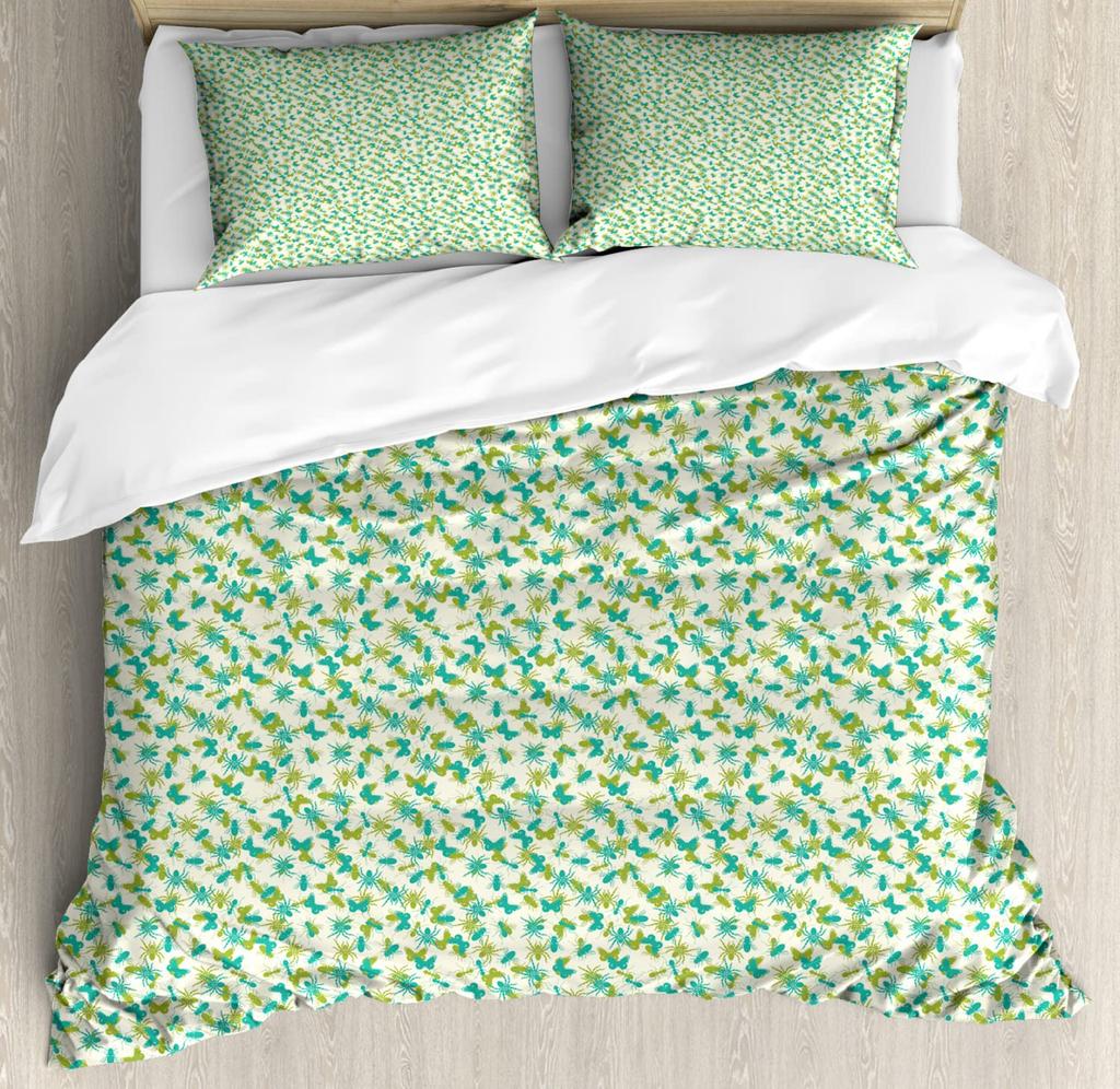 Ants Duvet Cover Set for Kids Boys Girls Teens Queen King Lightweight Bedspread Cover Bedroom Decor Insects Bedding Set No Quilt