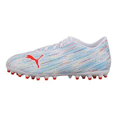 Comfortable Versatile Low-Top Kids Soccer Shoes Kids Sneaker White Red Blue 106365-05