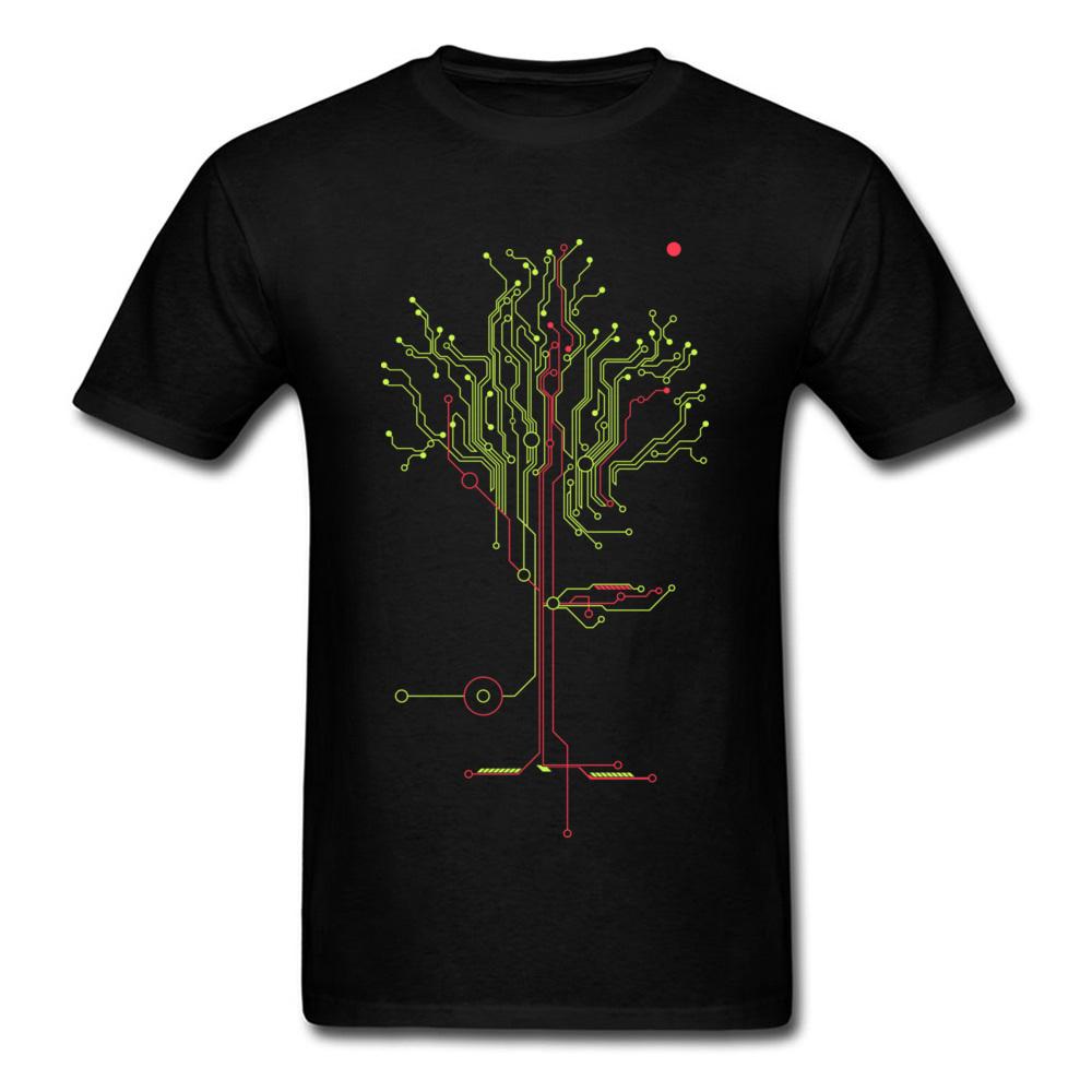 Men's Tops Tees Tree of Tomorrow IC Circuit Board Creative Design Youth Tshirt Oversized Fashion Cool Tops Tees Sweatshirt