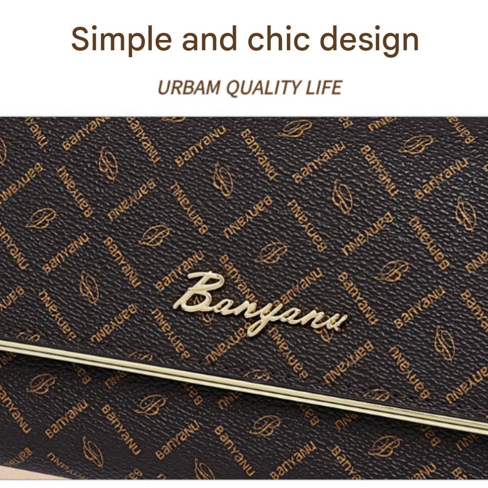 Women's Simple Modern Cowhide Long Wallet