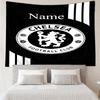 Custom Name Chelsea Football Club Print Tapestry, Backdrop, Easy Setup, Ideal for Bedroom, Office & Living Room, with Aesthetic Wall Hanging Decor.