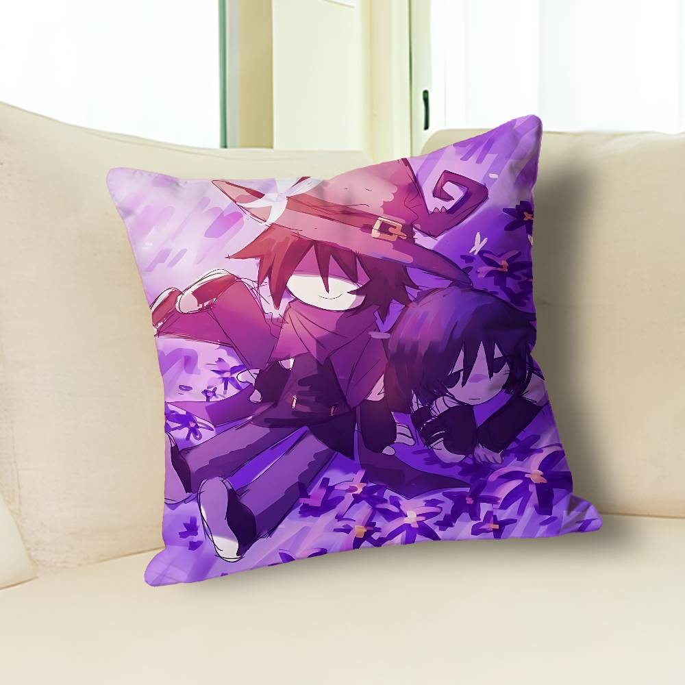 A-Azure Game Two T-Time Anime Celebrity Merchandise All-Match Printed Pillow Case Sofa Car Office Room Decoration Protector
