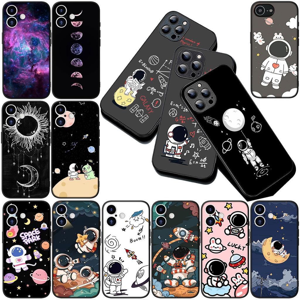 Cover for Motorola Moto G55 G45 G75 G85 G35 Edge 50 30 Fusion 40 NEO Ultra Pro Casing Phone Case Moon Astronaut Stars Art