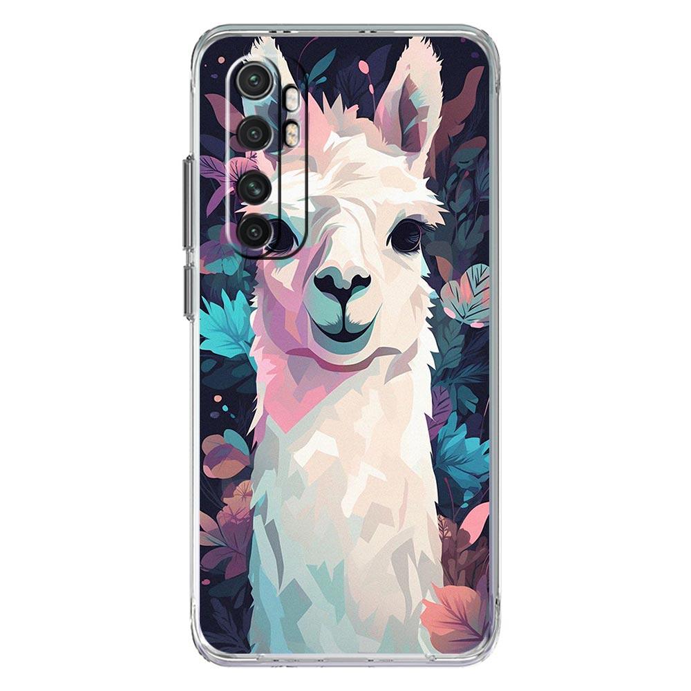 Phone Case For Xiaomi Poco X6 X5 NFC X3 F6 F5 Pro F4 F3 M3 14 13T 12T 12 13 Lite 11 Mi 5G Clear Cover Kawaii Alpaca lovely