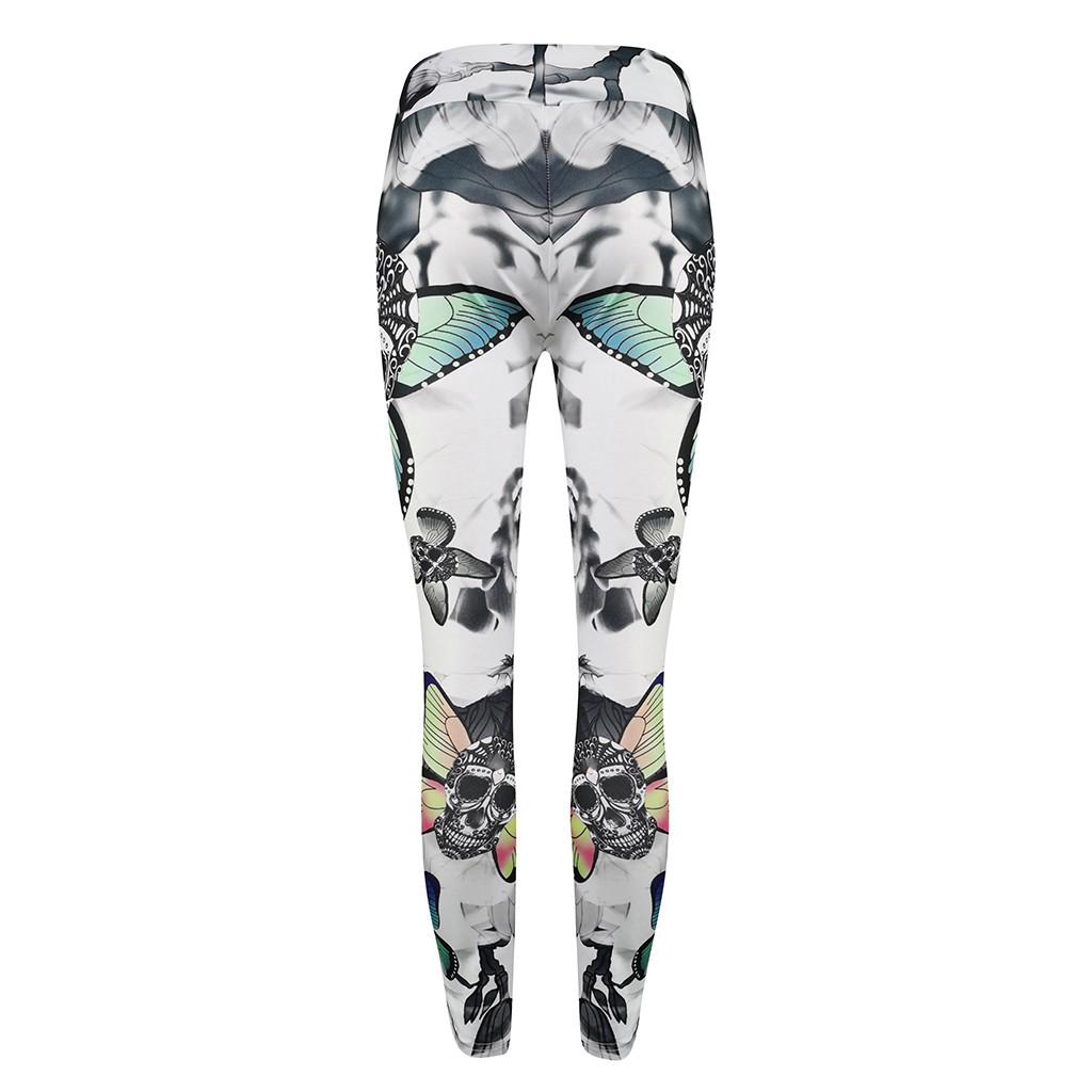 Women Fashion  Printed Skinny Slim High Waist Yoga Leggings Pants