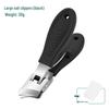 Anti-Splash Wide-Opening Nail Clipper for Thick and Ingrown Nails