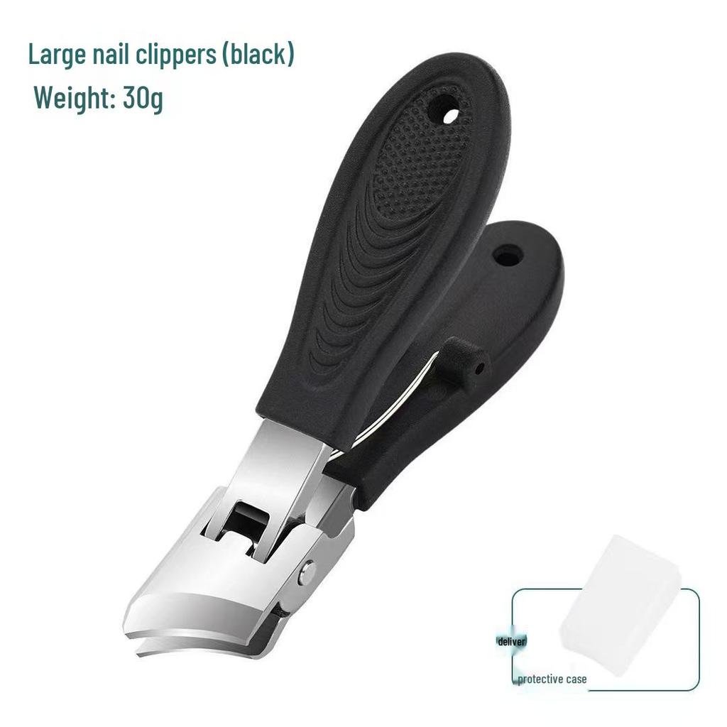Anti-Splash Wide-Opening Nail Clipper for Thick and Ingrown Nails