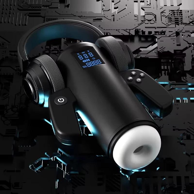 Męski Automatyczny Ssący Popychający Rozciągający Wibrujący Wielofunkcyjny Kubek Masturbacyjny Męski Sterowany Ręcznie Podgrzewany Masturbator