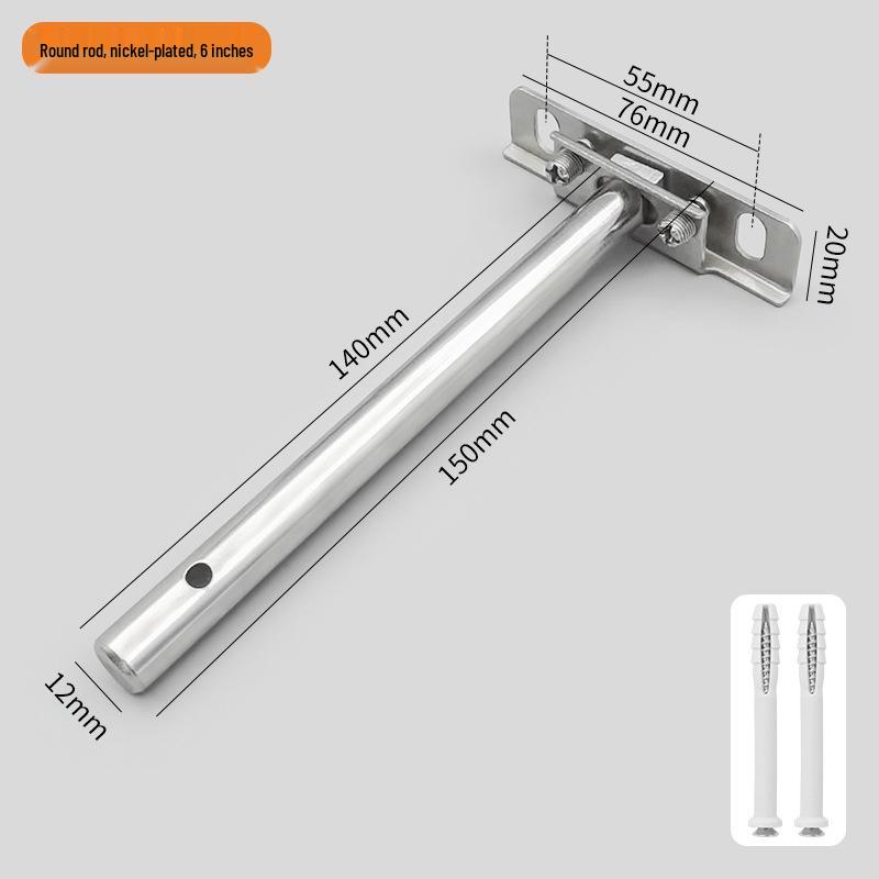 T-Shaped Invisible Shelf Bracket: Wall Mount Bookshelf & Storage Support.