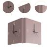 Moderne leise zweiseitige Wanduhr, einzigartig, kreativ, Metallzifferblatt-Skala für Büro, Wohnzimmer, Flur