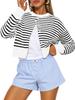 Cropped Cardigan Sweaters for Women Fall Fashion Clothes 2026 Lightweight Knit Button-Down, Versatile Layering Piece for Fall, Spring & Office Wear