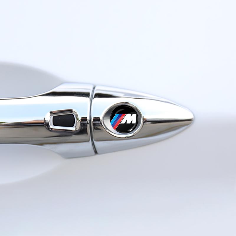 Nálepky na klíčové dírky zámku auta Ochrana zámku dveří 3D nálepky na auto Pro BMW M E34 E36 E60 E90 E46 E39 E70 F10 F20 F30 X5 X6 X1 M3 M5 M6 E71 F01 F02 F87