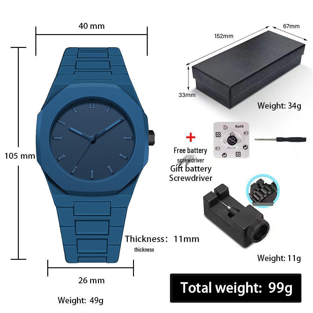 Men's Waterproof Sports Quartz Watch - Fashionable and Simple Design