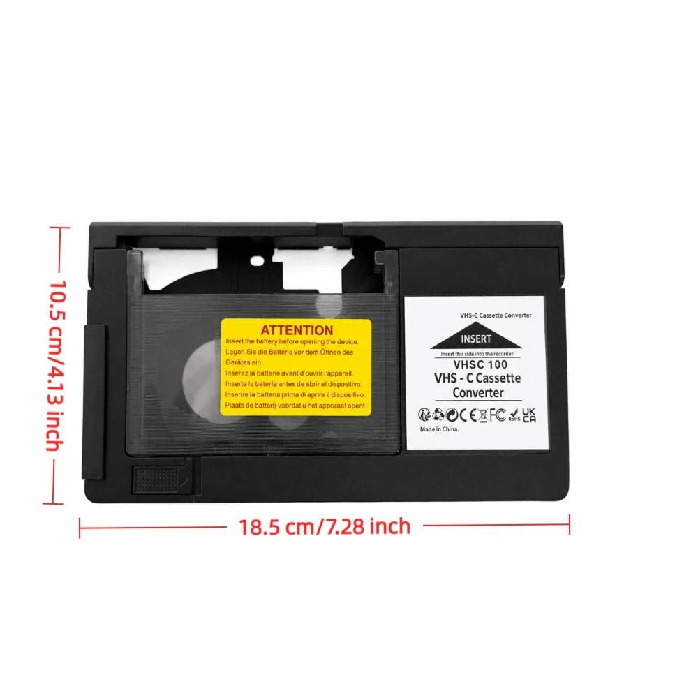 One Key Control for VHS To for VHSC Cassette Converter  for Old Video Memory Restoration