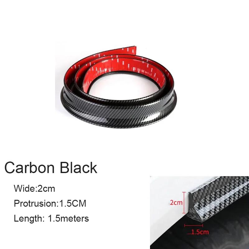 2/3.5/4.5cm*1.5M Car Fender Flares Arches Wing Extenders Wheel Eyebrow Anti-collision Strip Mudguard Lip Cover Scratch Proof