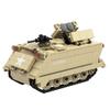 Militaire Baksteen Speelgoed M106 Mortierdrager Amerikaans Zelfrijdend Artillerievoertuig Bouwsteen Set