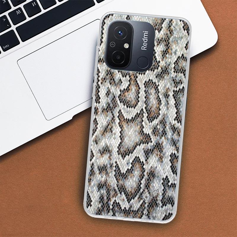 Pink Snake Skin Printing Drawing Phone Case For Xiaomi Redmi 12 13 12C 13C 14C 10 10C 10A 9 9C 9A 9T 8A 8 7A 7 6A 6 Pro K80 K70