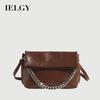 Oil Wax Leather Chain Messenger Bag Fashion Korean Casual Shoulder Bag