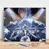 "Digital DIY Oil Painting: Two-Dimensional Anime Water God Fu Nina Decorative Artwork"
