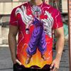 2026 Summer Dragon Ball Retro Fitness T-shirt Men's Oversized 3D Printed Short-sleeved Family Unisex Children's Sports Shirt