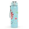1PC Heart Stethoscope Medical Pattern 750ml Color Plastic Sports Water Bottle Leakproof Flip Straw Lid Suitable for Sports Office Home Use