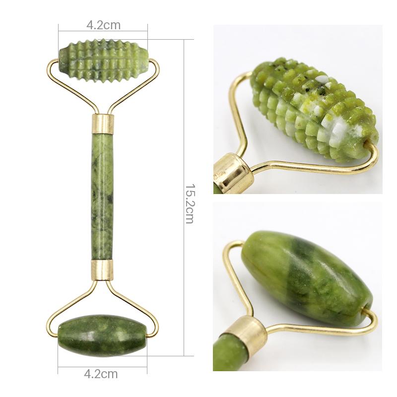 Xiuyu Roller Gua Sha Gouache Scraper Roller Massager Facial Anti Aging Natural Jade Stone Face Lifting Facial Skin Care Tools