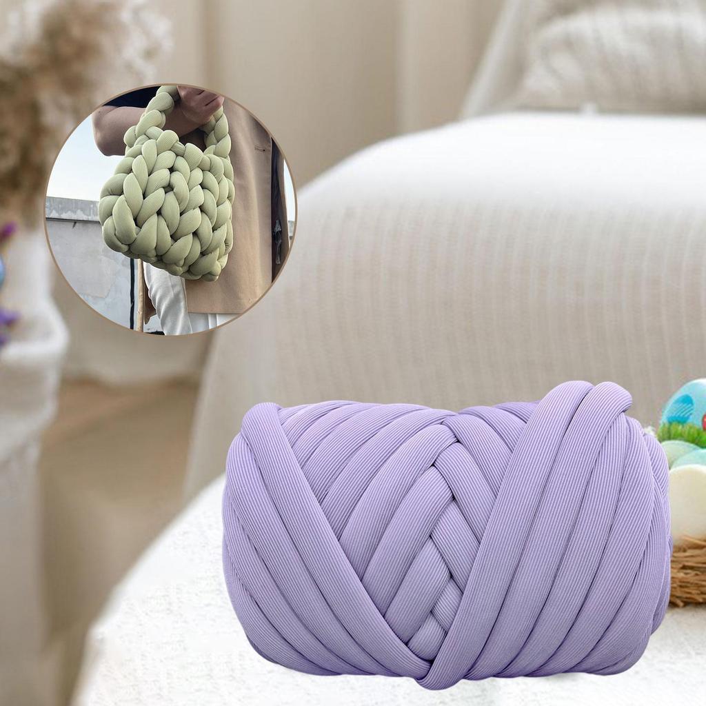 Cotton Polyester Chunky Yarn Bulky Chunky Yarn for Crochet Rug Making DIY