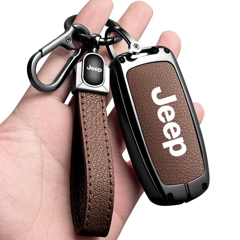 Compatible Jeep Key Case for Compass, Renegade, Cherokee, Grand Commander, Grand Cherokee