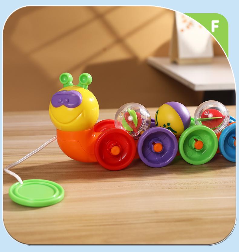 Farbenfrohes Greif-Raupenspielzeug für die Früherziehung (1-3 Jahre) - Fördert Spaß und Lernen bei der Farberkennung und Koordination
