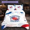 Blackburn Rovers Football 3 Piece Bedding Set Soft Duvet Cover Set with Pillowcases Printed Bedroom Decor Set for Home