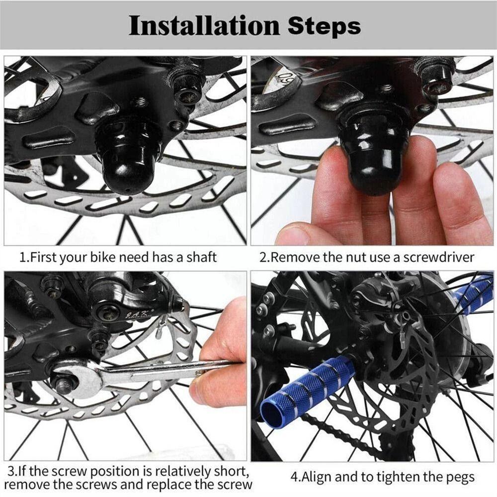 Accessories MTB Bike Footrest Lever Cylinder Grip Bicycle Axle Pedal Alloy Foot Stunt Peg Foot Pick