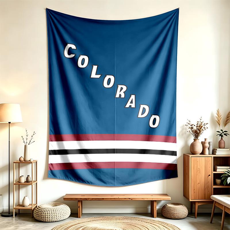 Colorado Avalanche (1) Arazzo Adatto Per Decorare Case Dormitori E Camere Da Letto Morbido Al Tatto E Un Regalo Perfetto Per Amici E Familiari