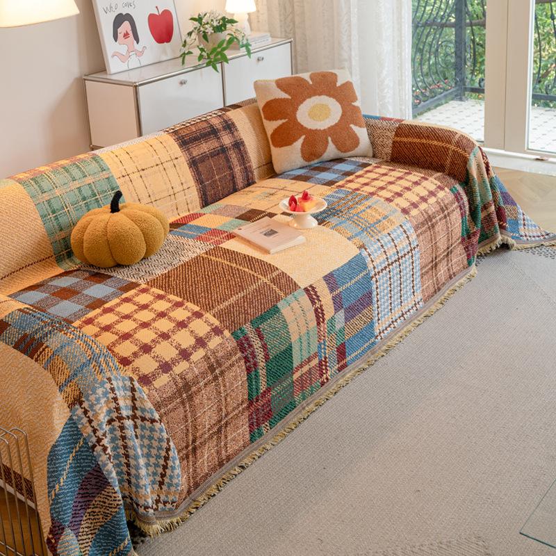 Sofa Towel New Non-slip Cushion Cloth One-piece Full Cover Universal in All Seasons Modern Light Luxury Sofa Cloth