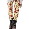 Women's Christmas Print Slim Fit Elastic Yoga Casual Pants