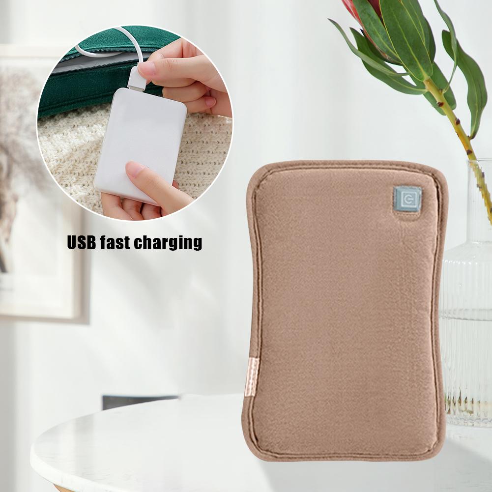 USB Charging Hand Warmer 3 Heat Levels Cold-Proof Electric Heating Pad Electric Heated Hand Warmer Pouch for Camping Fishing