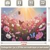 2D Spring Flower Butterfly Backdrop, Dreamy Garden Photography Background