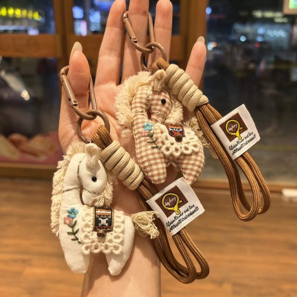 Stuffed Animal Horse Plush Keychain Cute Design Pony Pendant Horse Year Key Ring  Year Of The Horse