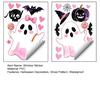 Easy Apply Window Clings 2 Sheets Halloween Cartoon Ghost Cling, Spooky Decorative PVC Film Glass Sticker, Waterproof Static Decal for Holiday
