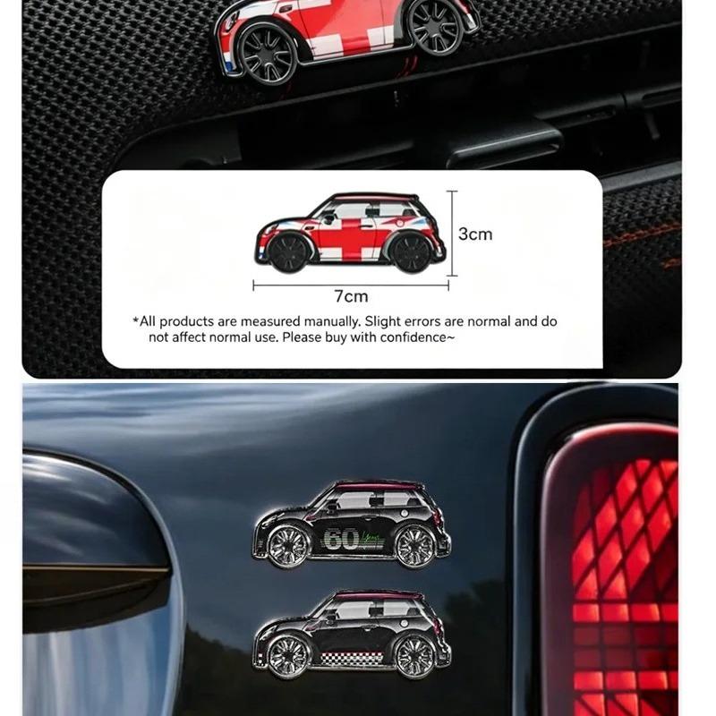 For MINI Cooper Metal Car Badge 3D Shaped Emblem Decal Universal for All MINI Models Waterproof Exterior Decoration