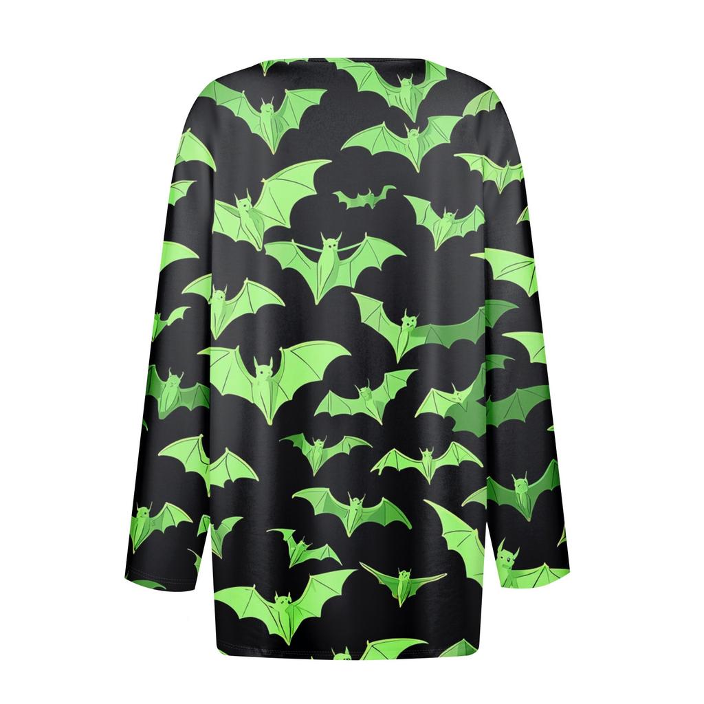 Women's Casual Fashion Sexy Comfortable V-Neck Halloween Seven Sleeve Top