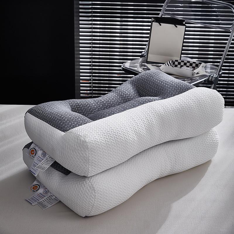 1PC Fiber Pillow Anti-traction Pillow Strong Spine Pillow Adult Home Pillow Single Pillow