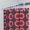 Creative Mandala Shower Curtain Pink Yellow Floral Pattern Fabric Shower Curtain Set For Bathroom Decor, Polyester Waterproof Sh