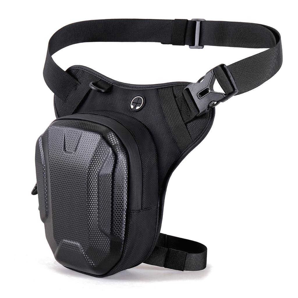 Motorcycle Leg Bag for Riding Hardshell Rainproof Reflective Waist Bag Sports Sling Bag Knight Motor