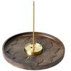 Creative Antique Solid Wood Incense Holder Modern Simplicity Household Desktop Decoration Indoor Pure Copper Line Incense Burner