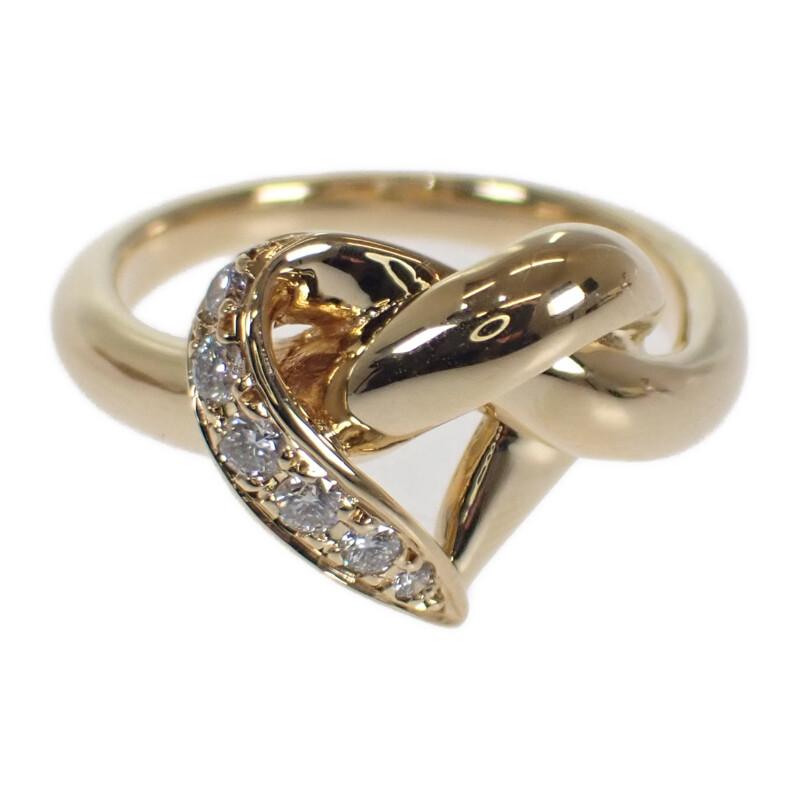 MIKIMOTO #9(JP Size) Ring K18 Yellow Gold Women