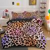 Leopard Print King Queen Duvet Cover Brown Cheetah Skin Pattern Bedding Set For Teens Girl Women Leopard 2/3pcs Soft Quilt Cover