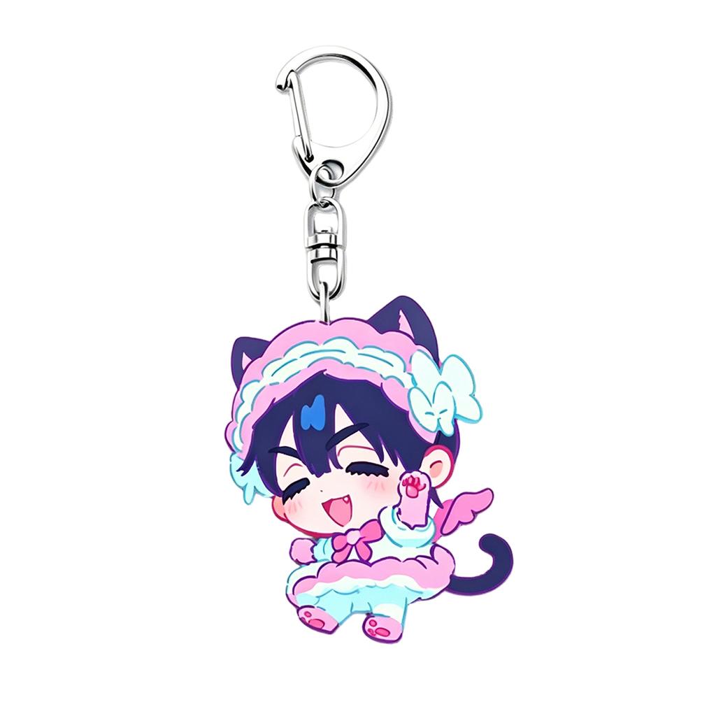 Anime Perifere Acryl Sleutelhanger Hanger, Schattige Student Anime Rugzak Hanger