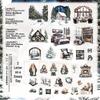 Yan Ji Warm Scenery Sticker Pack: PET Journal Decoration & Collage Base - 6 Styles