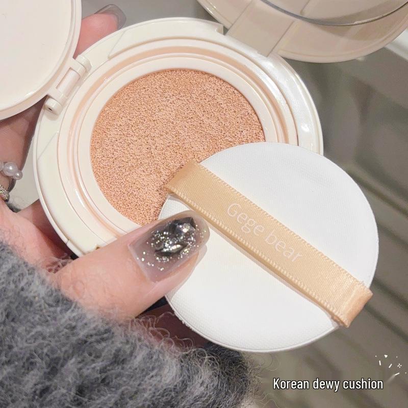 Gege Bear Double-Layer Moisturizing Brightening Loose Powder Cushion Concealer for Women